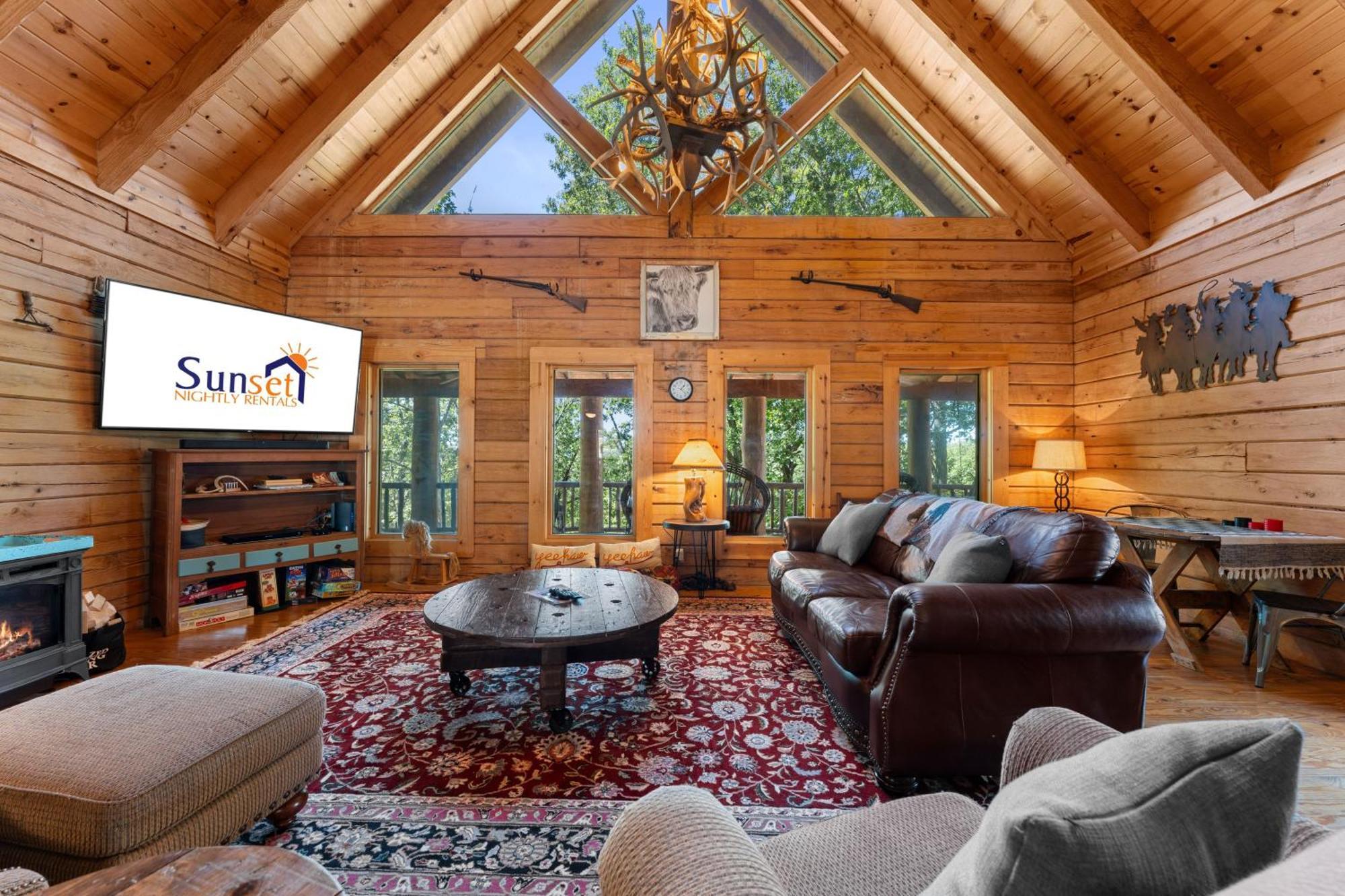 The Lazy K Cabin Cabin Бренсон Екстер'єр фото
